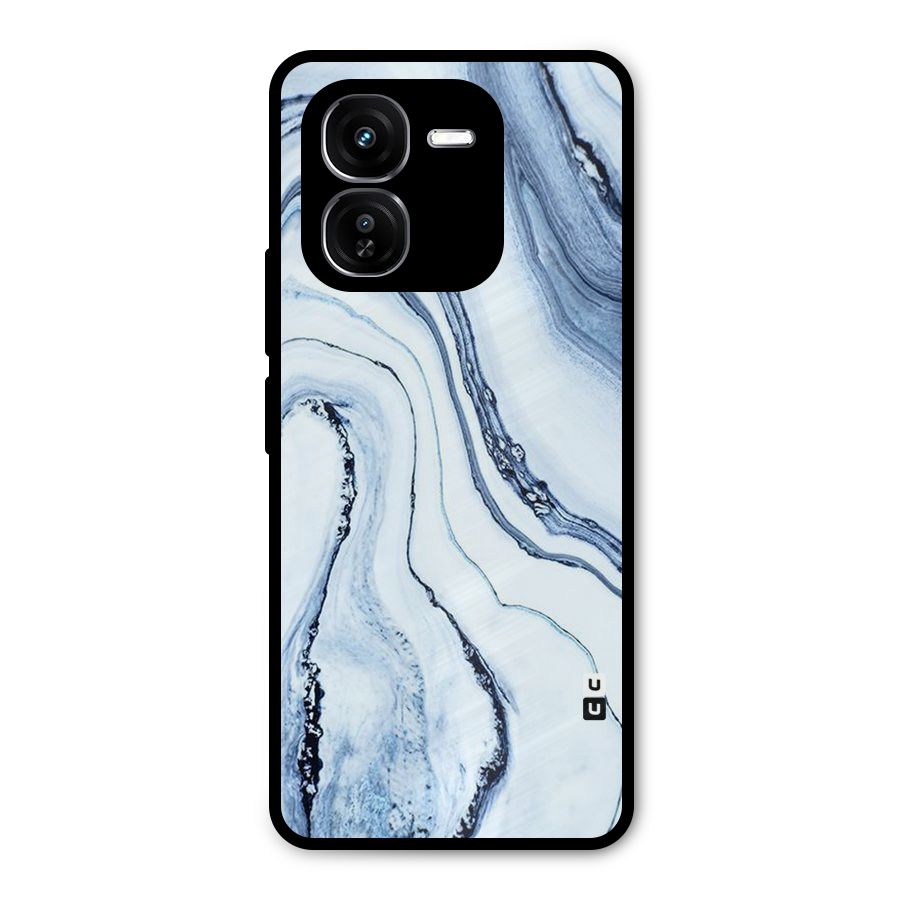 Cool Marble Art Metal Back Case for iQOO Z9x