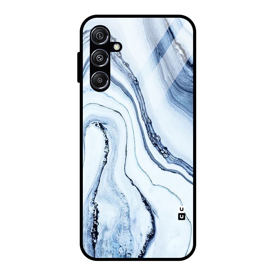 Cool Marble Style (Printed) Glass Back Case for Galaxy M34 5G