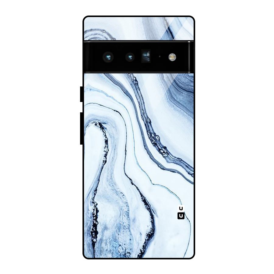 Cool Marble Style (Printed) Glass Back Case for Google Pixel 6 Pro