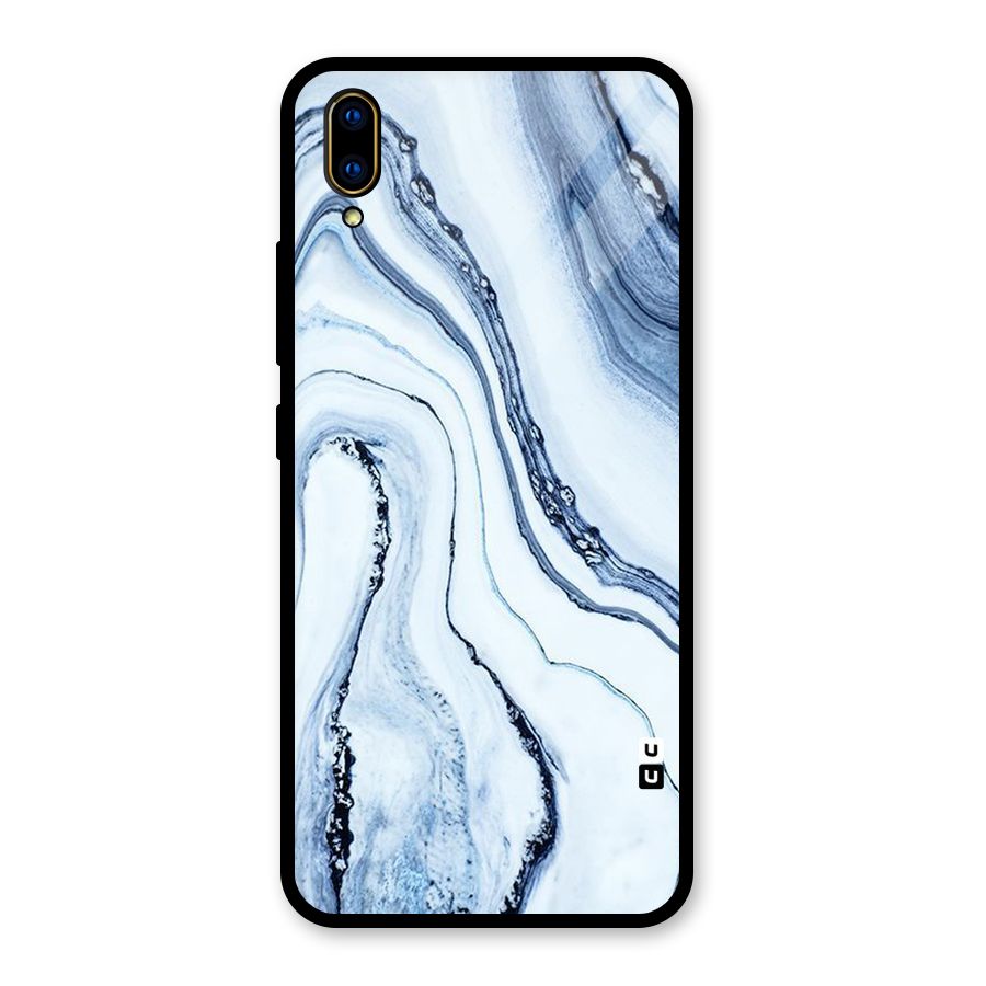 Cool Marble Style (Printed) Glass Back Case for Vivo V11 Pro