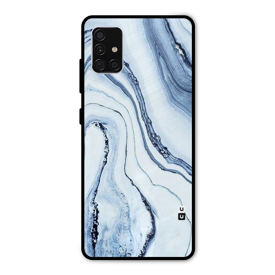 Cool Marble Style (Printed) Metal Back Case for Galaxy A51