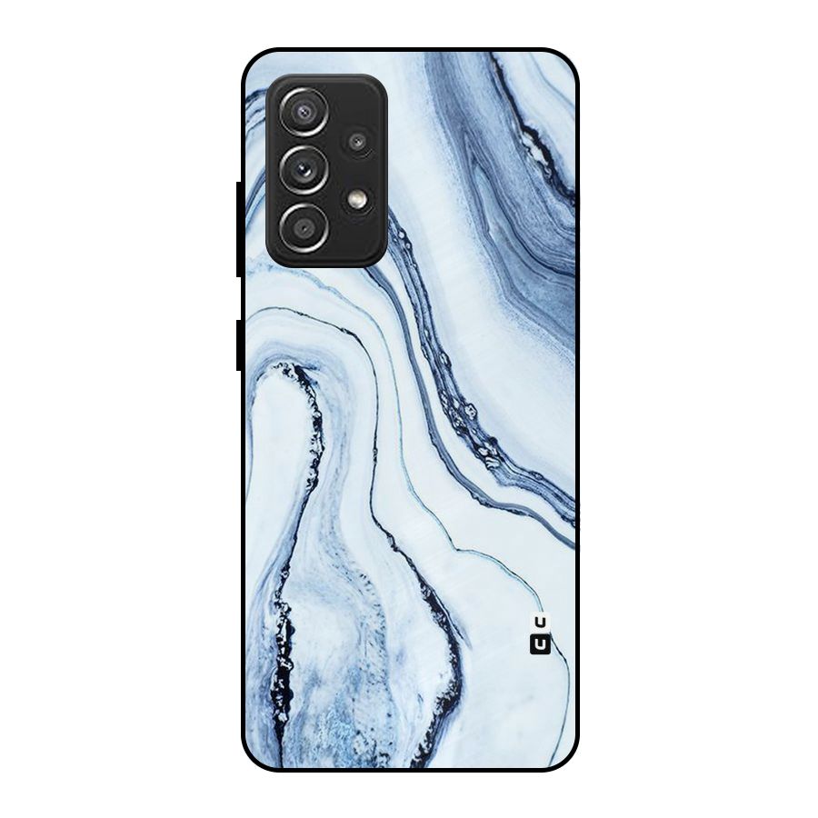 Cool Marble Style (Printed) Metal Back Case for Galaxy A52