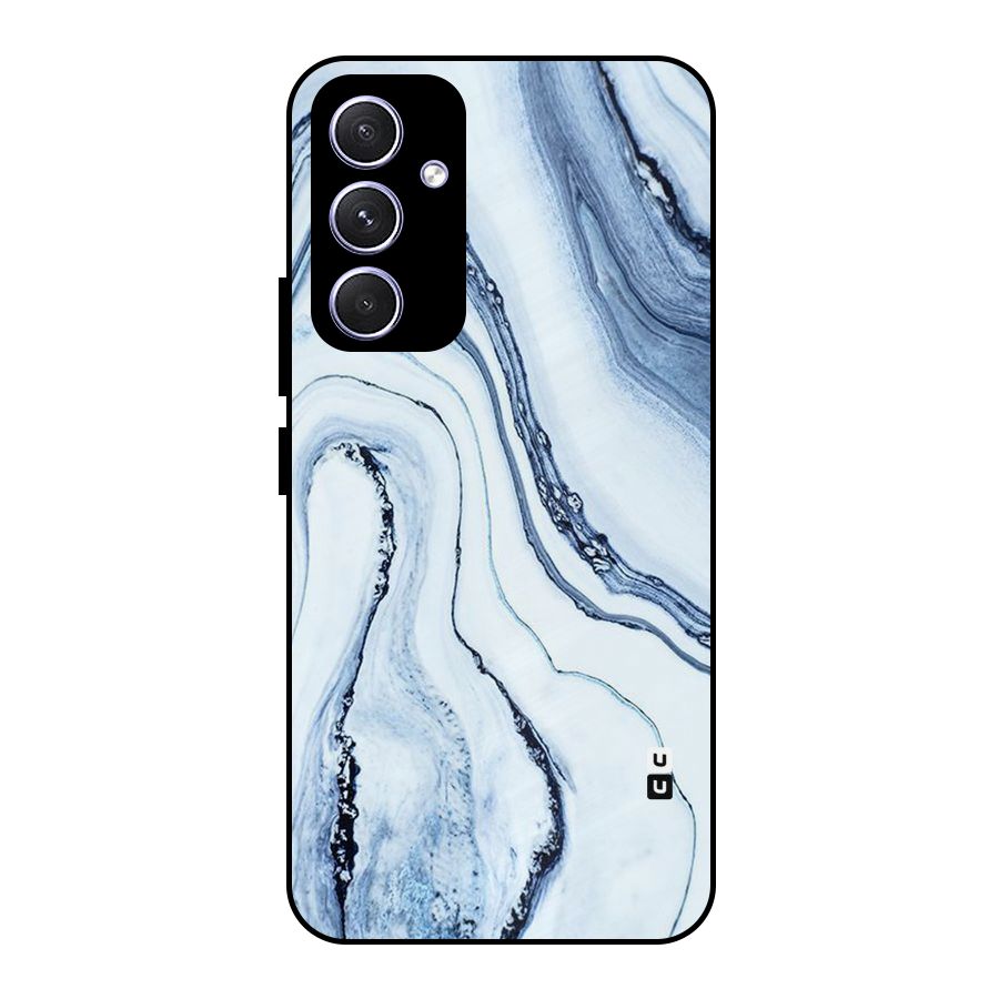 Cool Marble Style (Printed) Metal Back Case for Galaxy A54