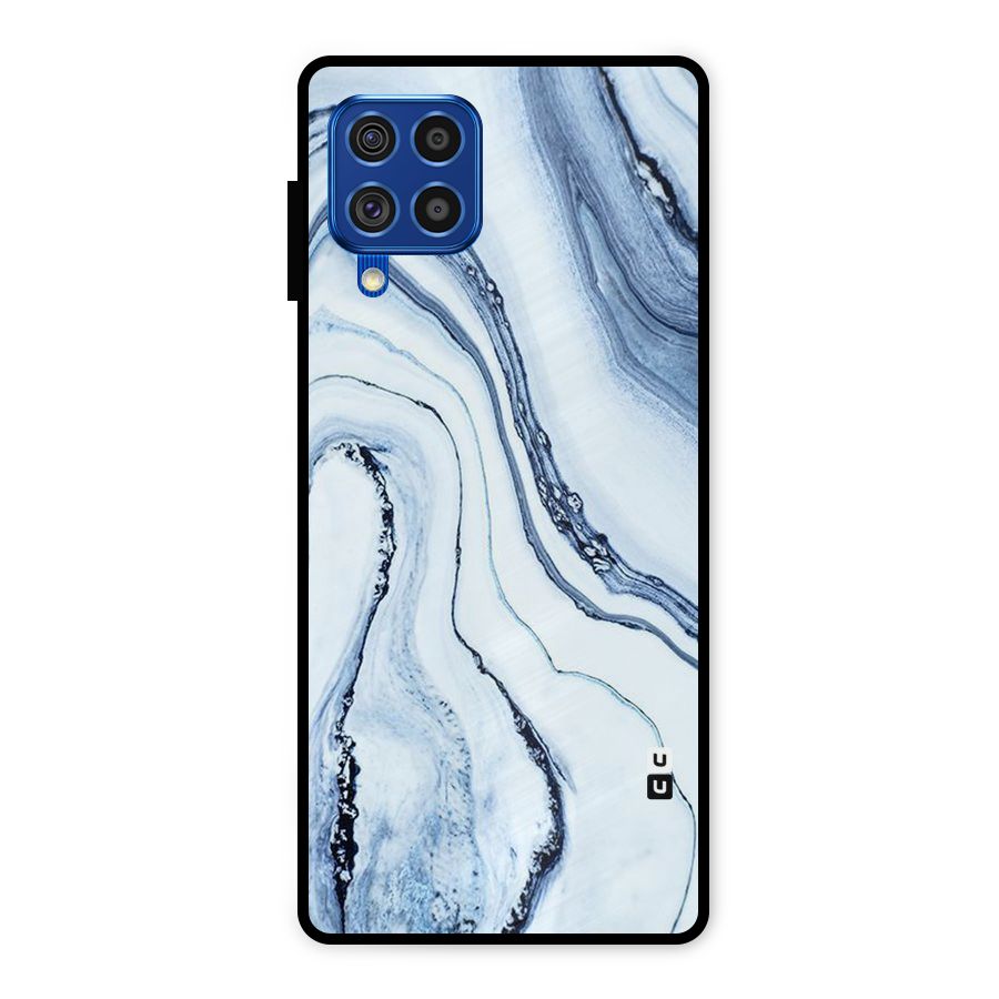 Cool Marble Style (Printed) Metal Back Case for Galaxy F62