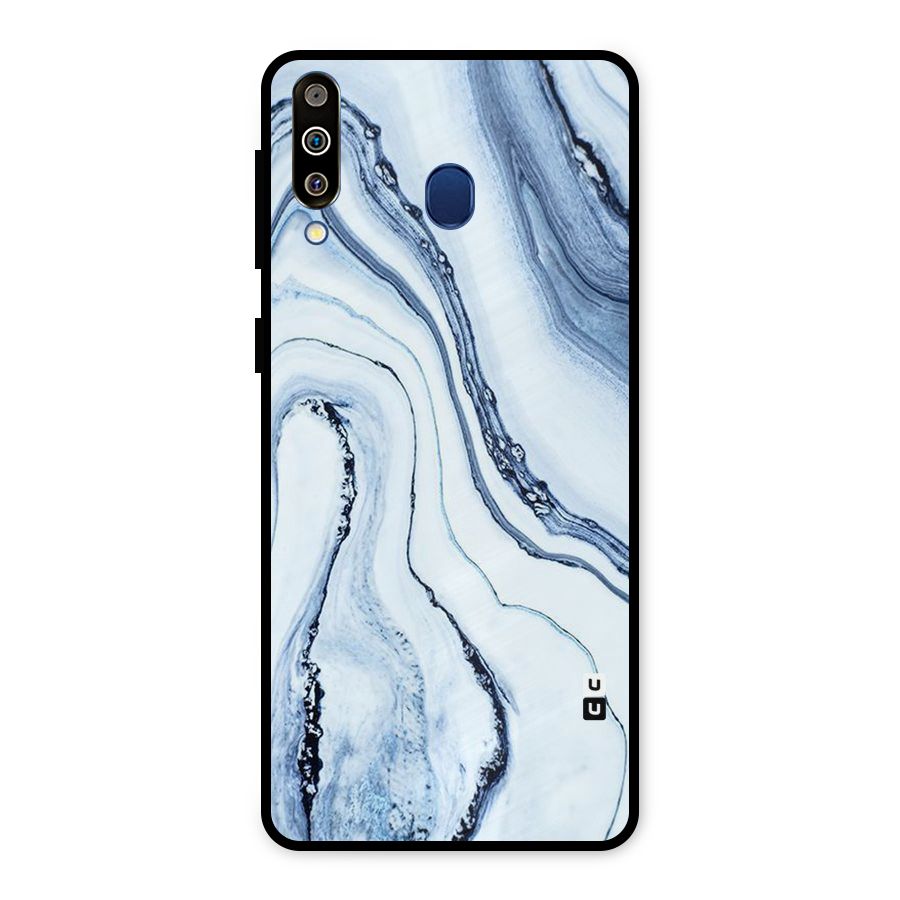 Cool Marble Style (Printed) Metal Back Case for Galaxy M30
