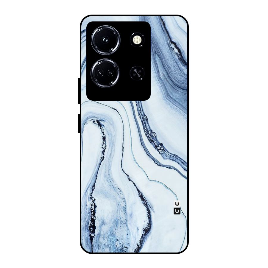 Cool Marble Style (Printed) Metal Back Case for Infinix Note 30 5G