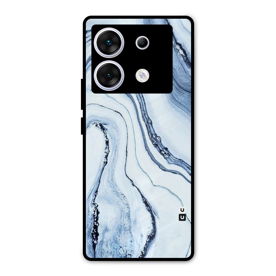 Cool Marble Style (Printed) Metal Back Case for Infinix Zero 30 5G