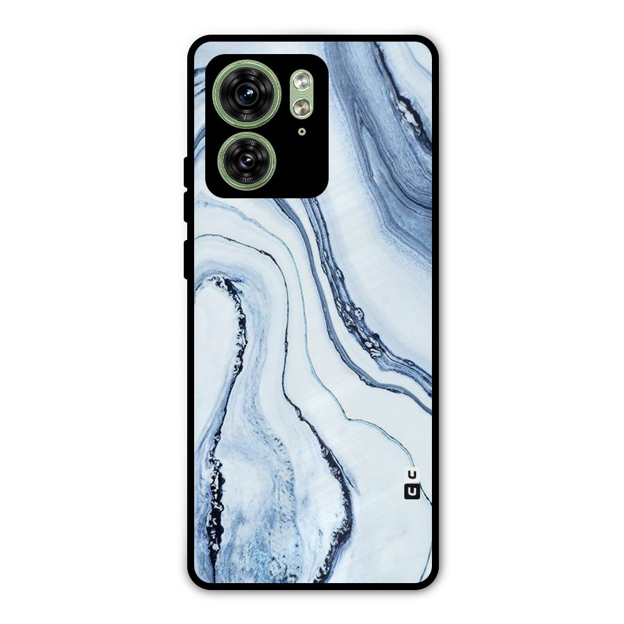 Cool Marble Style (Printed) Metal Back Case for Motorola Edge 40 5G