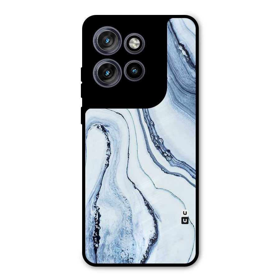 Cool Marble Style (Printed) Metal Back Case for Motorola Edge 50 Neo