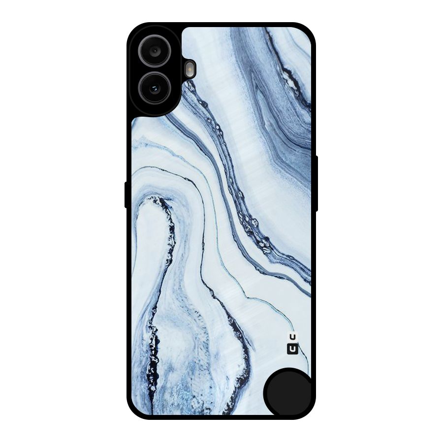 Cool Marble Style (Printed) Metal Back Case for Nothing CMF Phone 1
