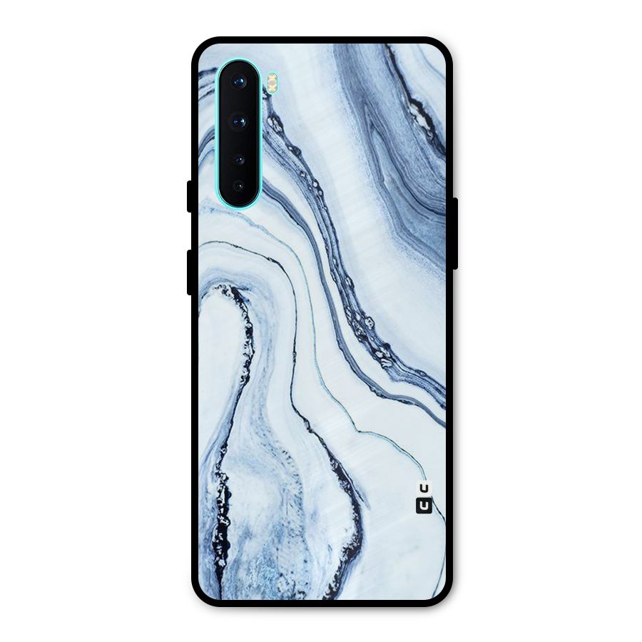 Cool Marble Style (Printed) Metal Back Case for OnePlus Nord