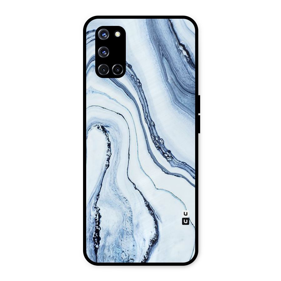 Cool Marble Style (Printed) Metal Back Case for Oppo A52