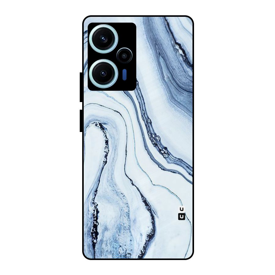 Cool Marble Style (Printed) Metal Back Case for Poco F5