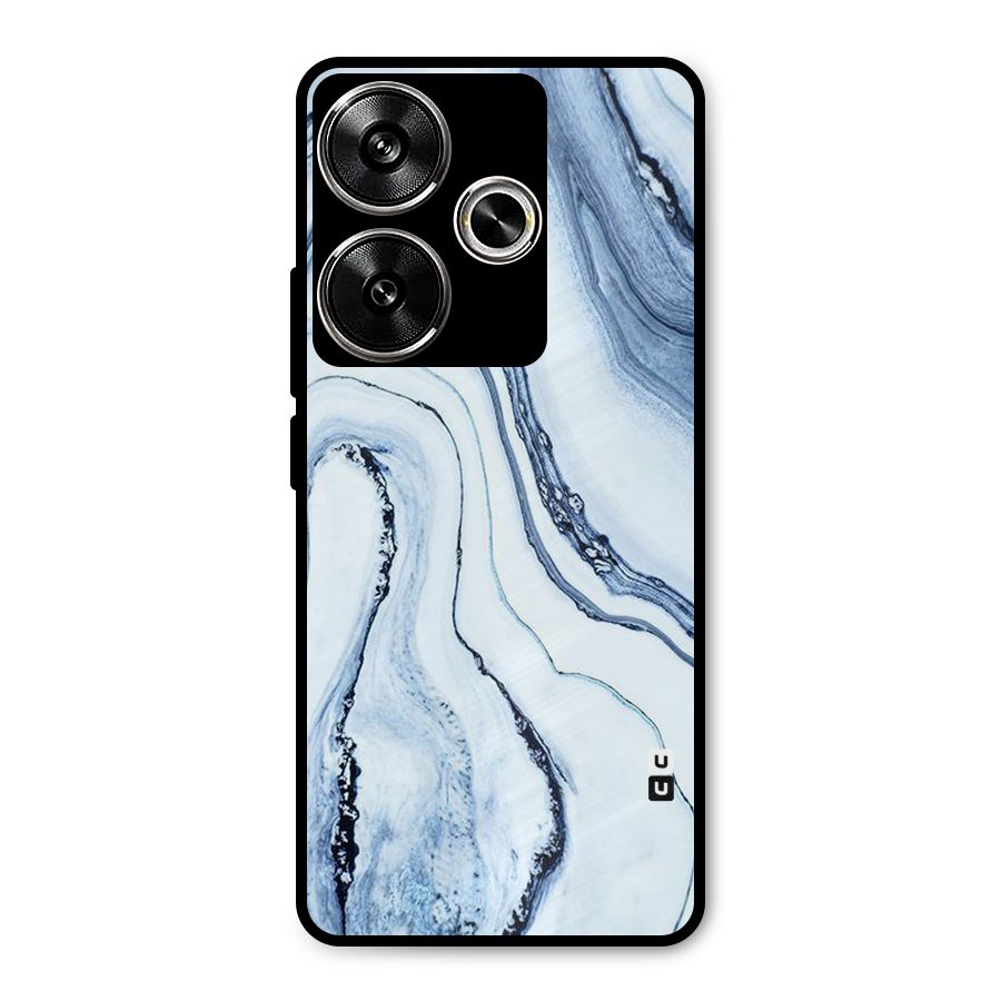 Cool Marble Style (Printed) Metal Back Case for Poco F6
