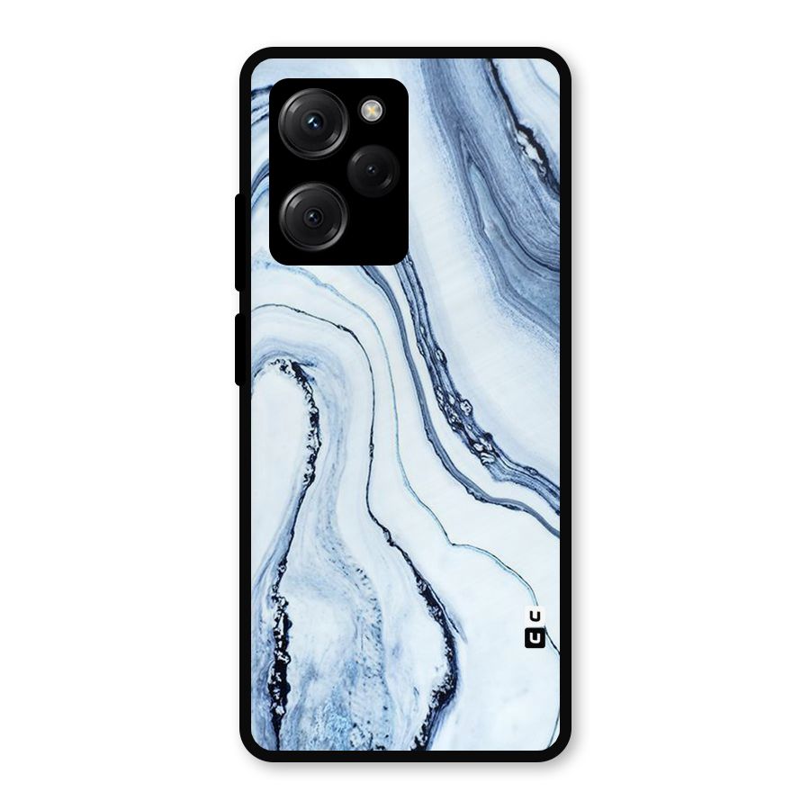 Cool Marble Style (Printed) Metal Back Case for Poco X5 Pro