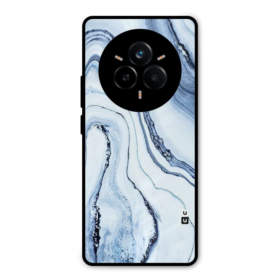 Cool Marble Style (Printed) Metal Back Case for Realme 14 Pro