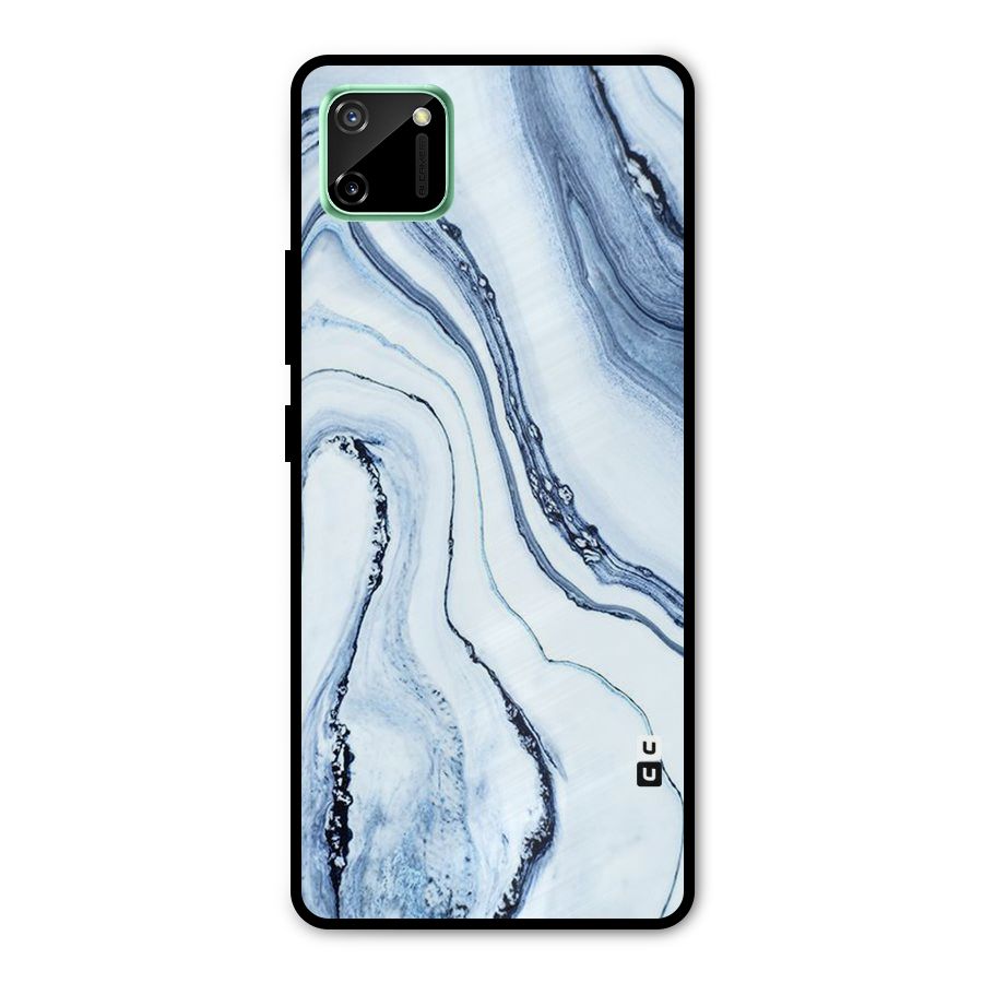 Cool Marble Style (Printed) Metal Back Case for Realme C11