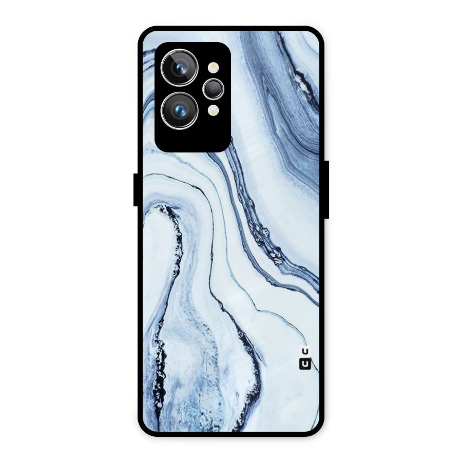 Cool Marble Style (Printed) Metal Back Case for Realme GT2 Pro