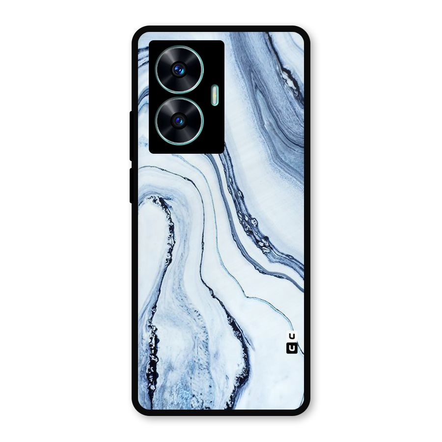 Cool Marble Style (Printed) Metal Back Case for Realme Narzo N55