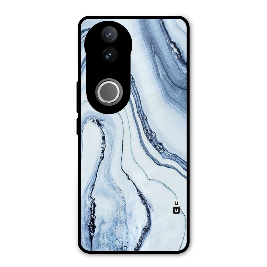 Cool Marble Style (Printed) Metal Back Case for Vivo V50e