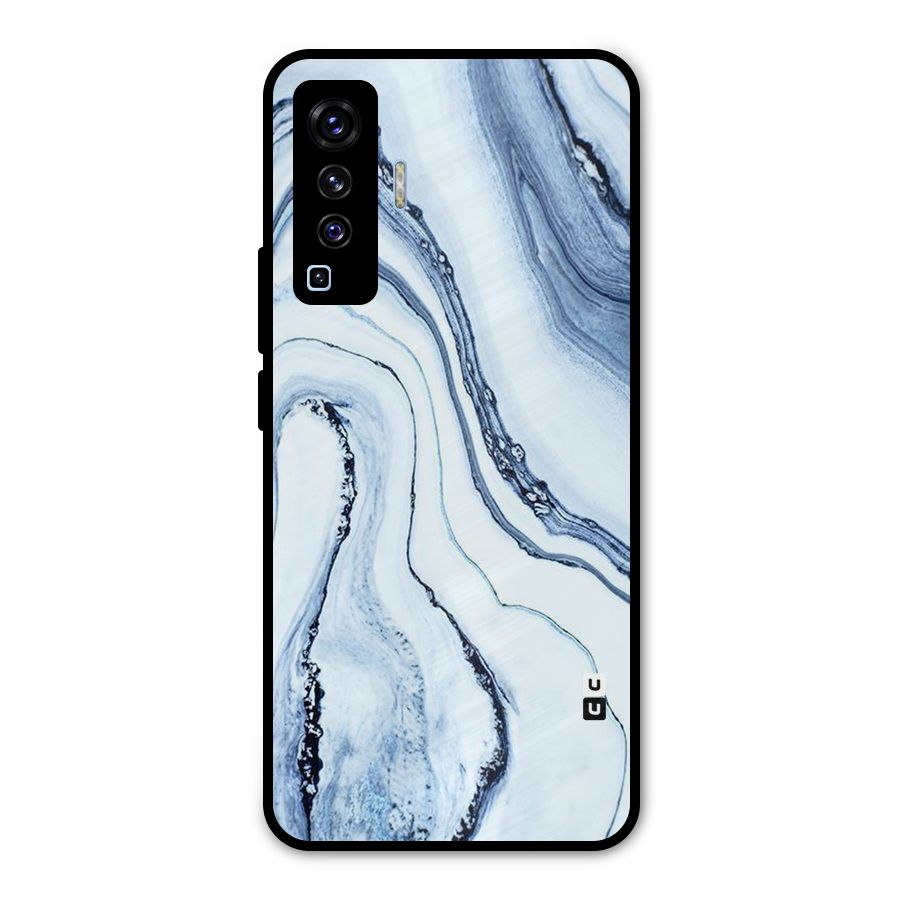 Cool Marble Style (Printed) Metal Back Case for Vivo X50