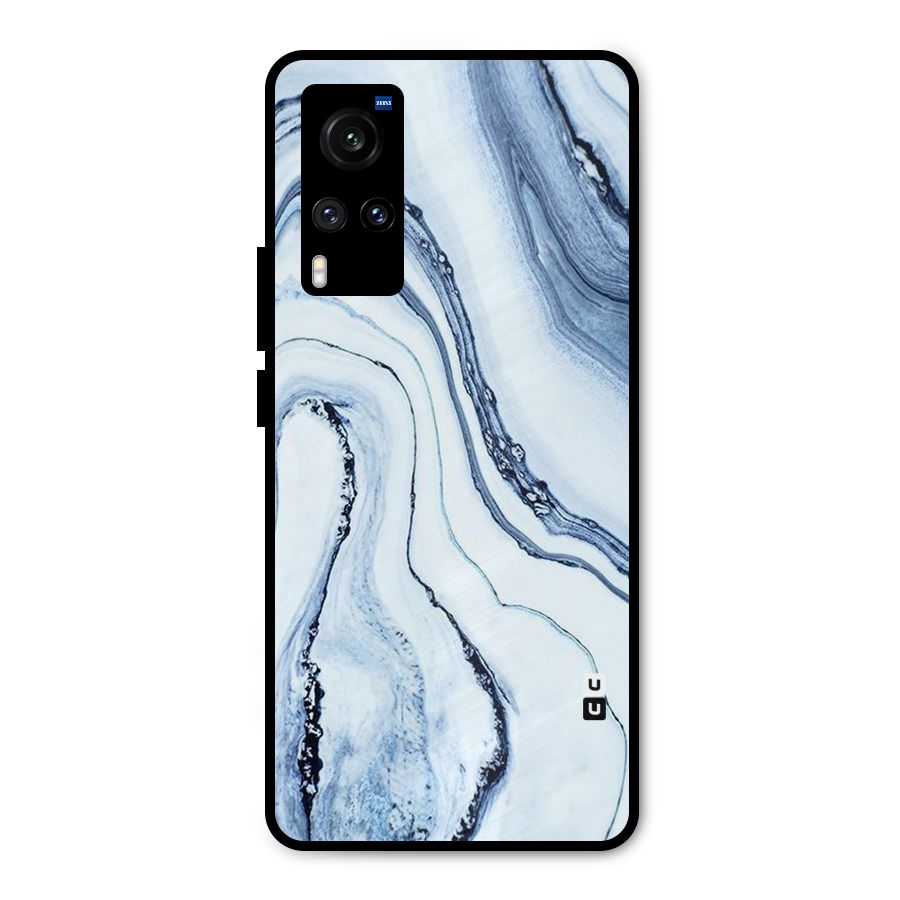 Cool Marble Style (Printed) Metal Back Case for Vivo X60