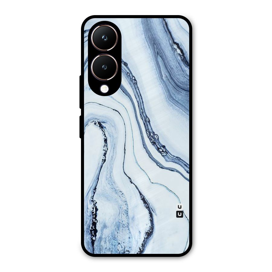 Cool Marble Style (Printed) Metal Back Case for Vivo Y28