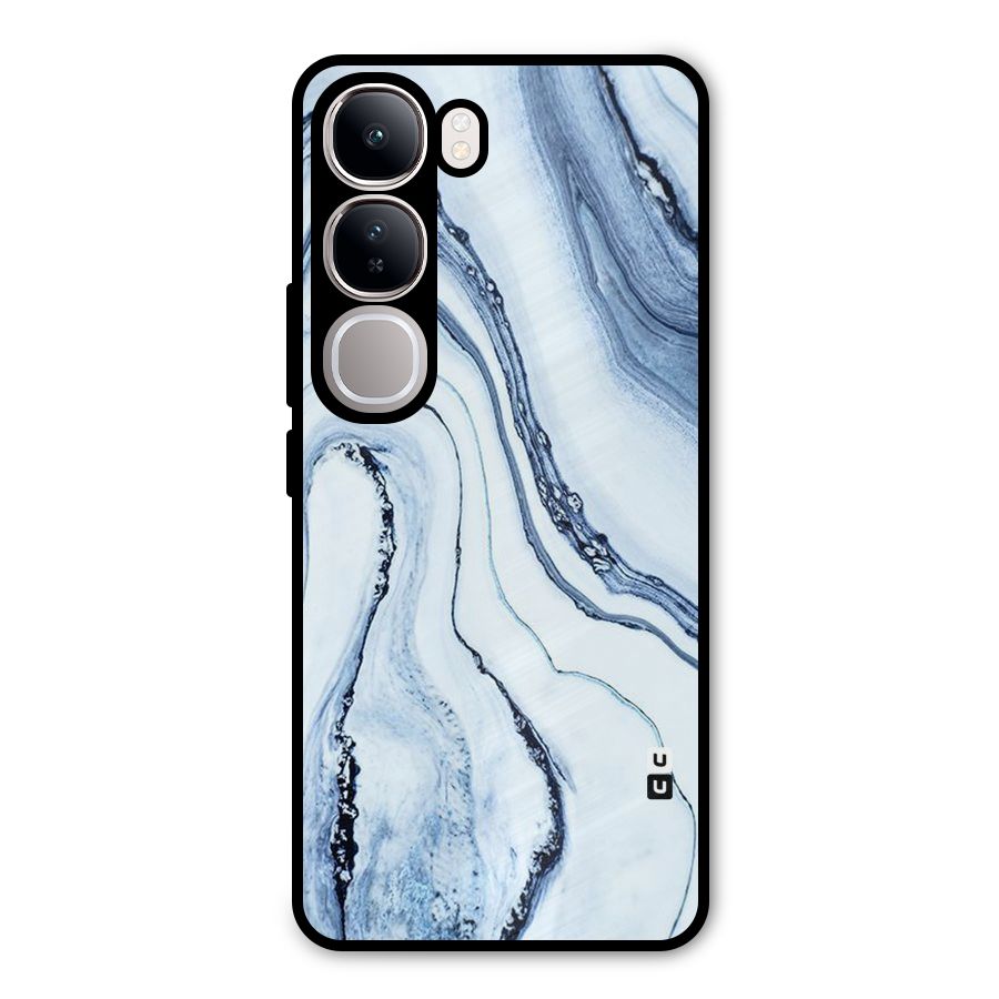 Cool Marble Style (Printed) Metal Back Case for Vivo Y300