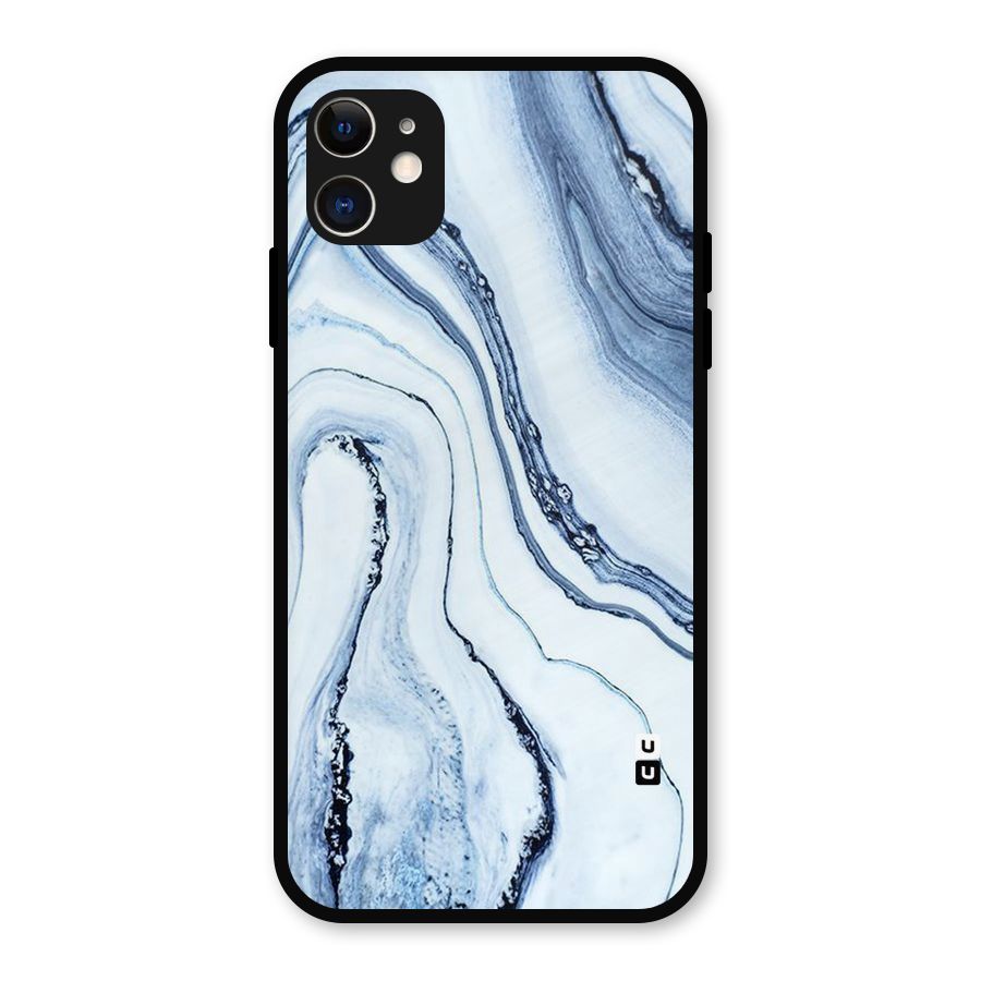 Cool Marble Style (Printed) Metal Back Case for iPhone 11