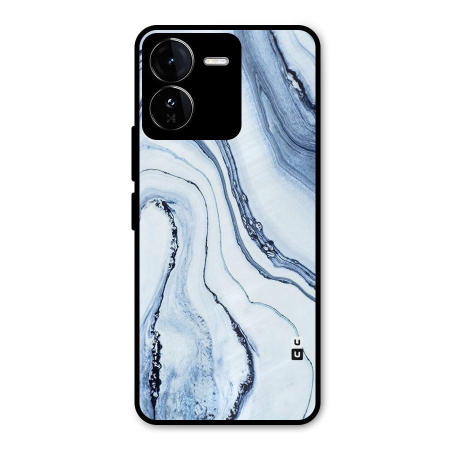 Cool Marble Style (Printed) Metal Back Case for iQOO Z9