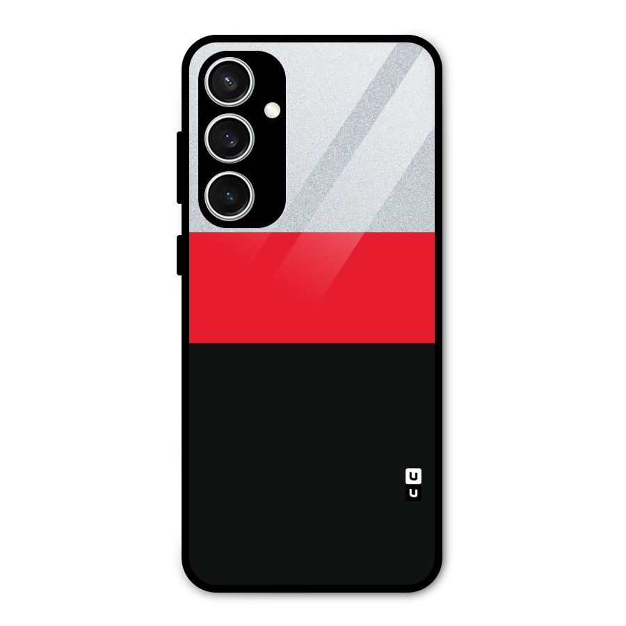 Cool Melange Stripe Glass Back Case for Galaxy S23 FE