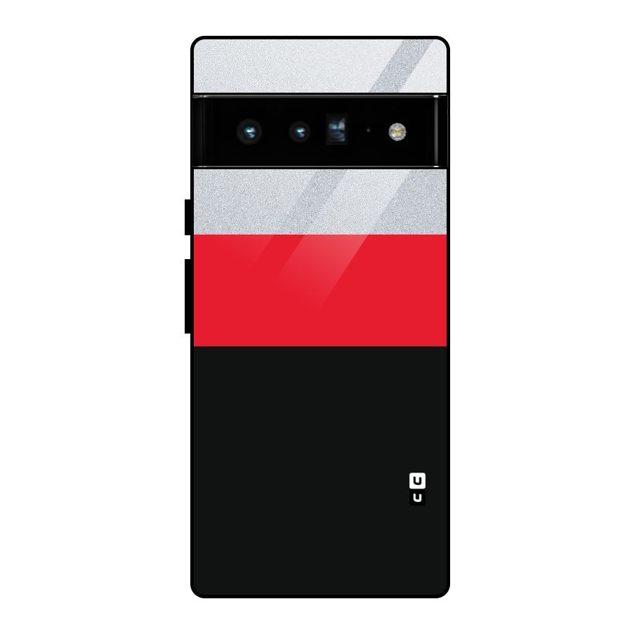 Cool Melange Stripe Glass Back Case for Google Pixel 6 Pro