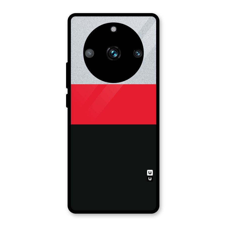 Cool Melange Stripe Glass Back Case for Realme Narzo 60 Pro