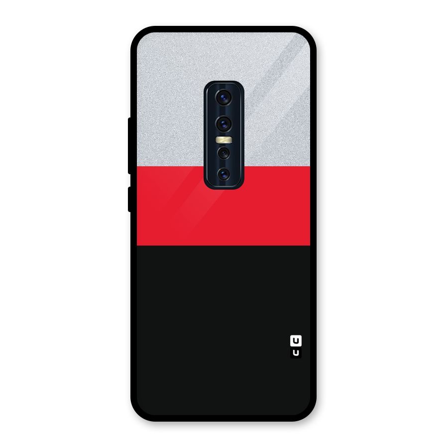 Cool Melange Stripe Glass Back Case for Vivo V17 Pro