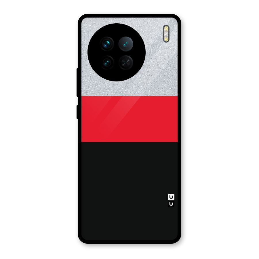 Cool Melange Stripe Glass Back Case for Vivo X90