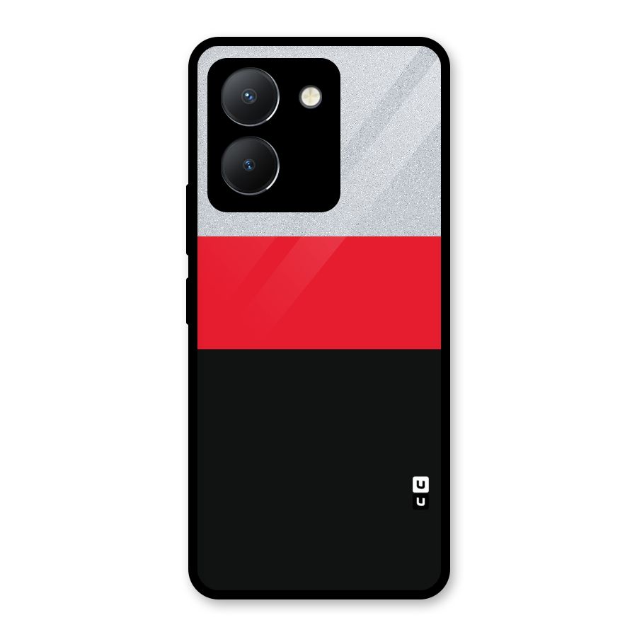 Cool Melange Stripe Glass Back Case for Vivo Y36