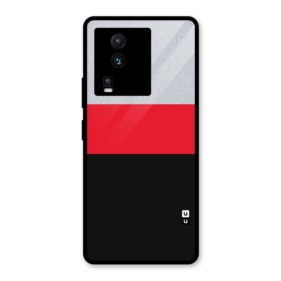 Cool Melange Stripe Glass Back Case for Vivo iQOO Neo 7 Pro