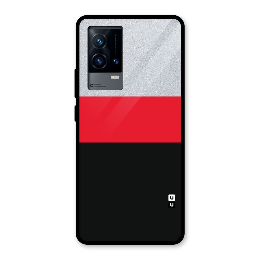 Cool Melange Stripe Glass Back Case for iQOO 9 5G