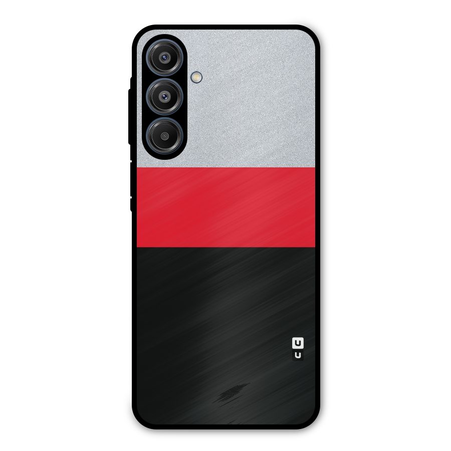 Cool Melange Stripe Metal Back Case for Galaxy A16 5G