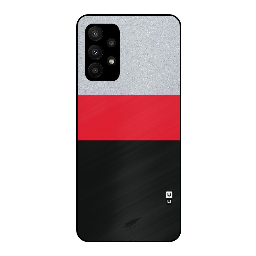 Cool Melange Stripe Metal Back Case for Galaxy A23