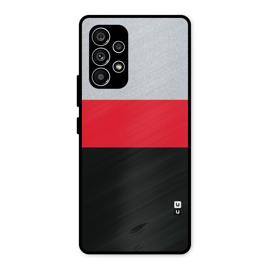 Cool Melange Stripe Metal Back Case for Galaxy A53 5G