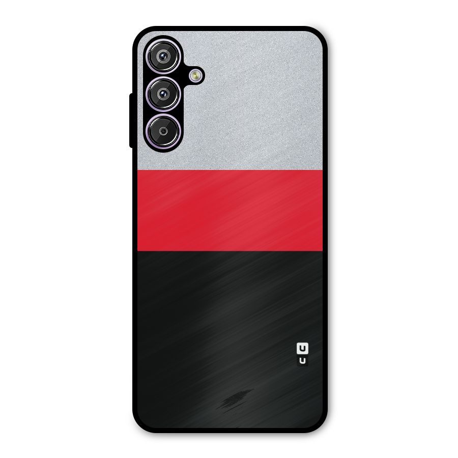 Cool Melange Stripe Metal Back Case for Galaxy F15