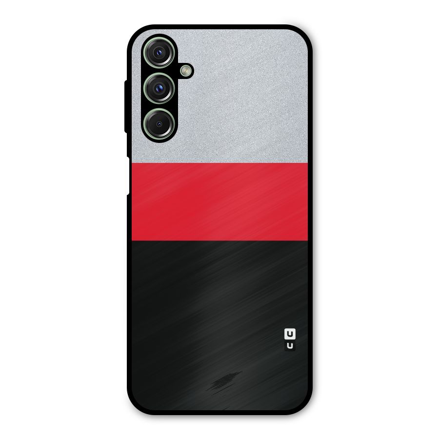 Cool Melange Stripe Metal Back Case for Galaxy F34