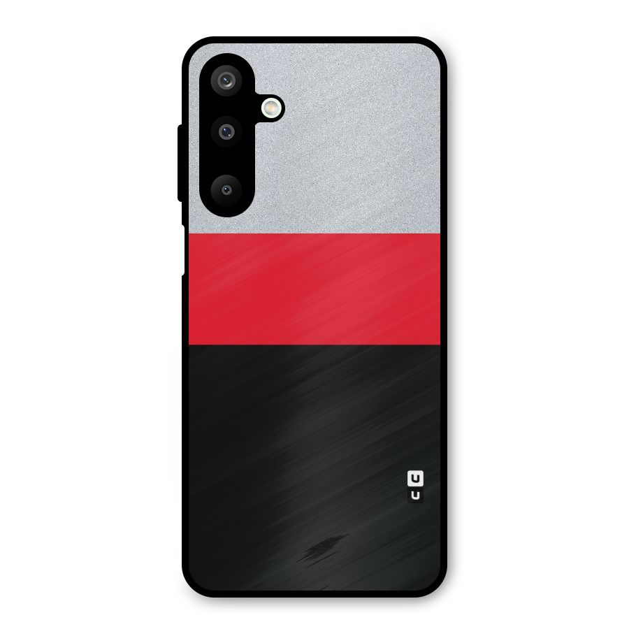 Cool Melange Stripe Metal Back Case for Galaxy M16
