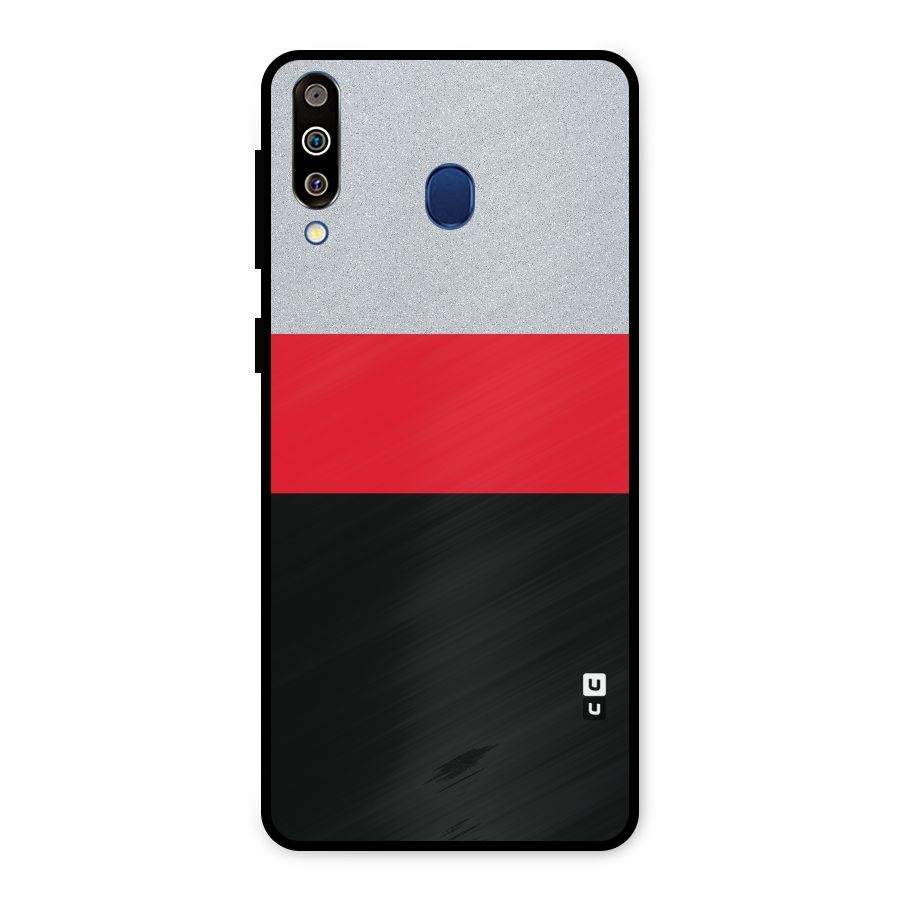 Cool Melange Stripe Metal Back Case for Galaxy M30