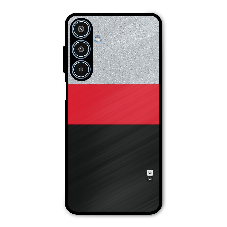 Cool Melange Stripe Metal Back Case for Galaxy M35