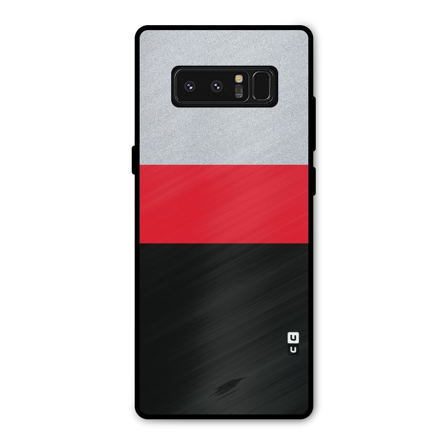Cool Melange Stripe Metal Back Case for Galaxy Note 8