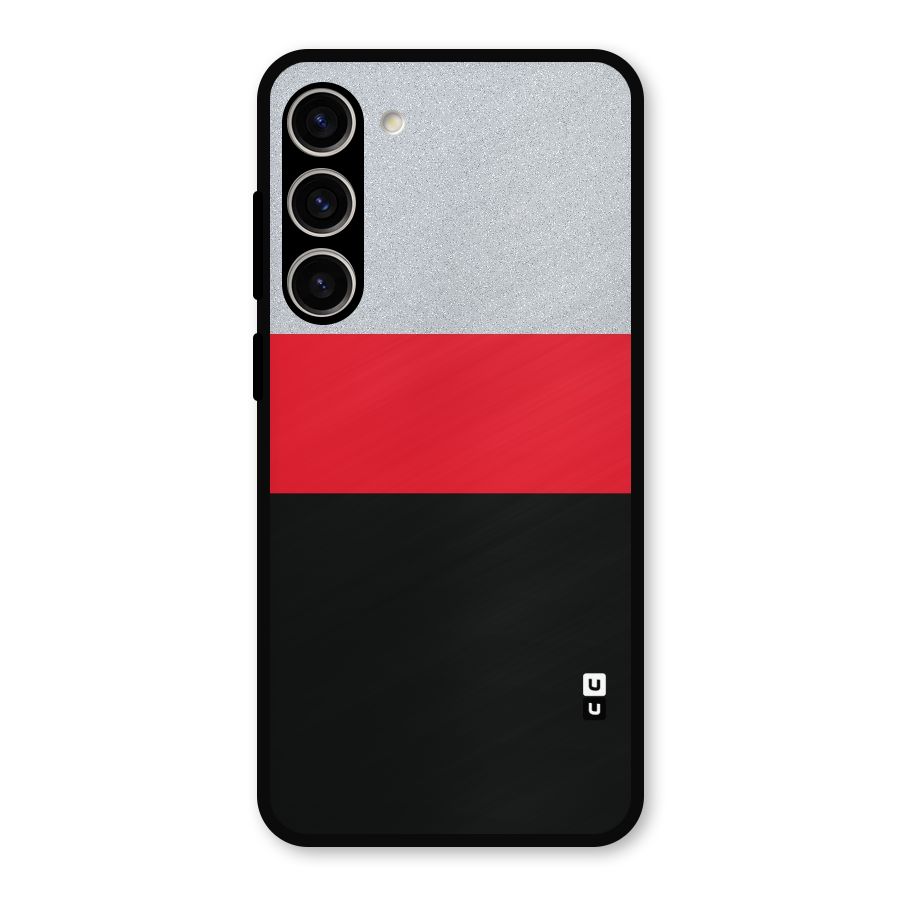 Cool Melange Stripe Metal Back Case for Galaxy S23 Plus