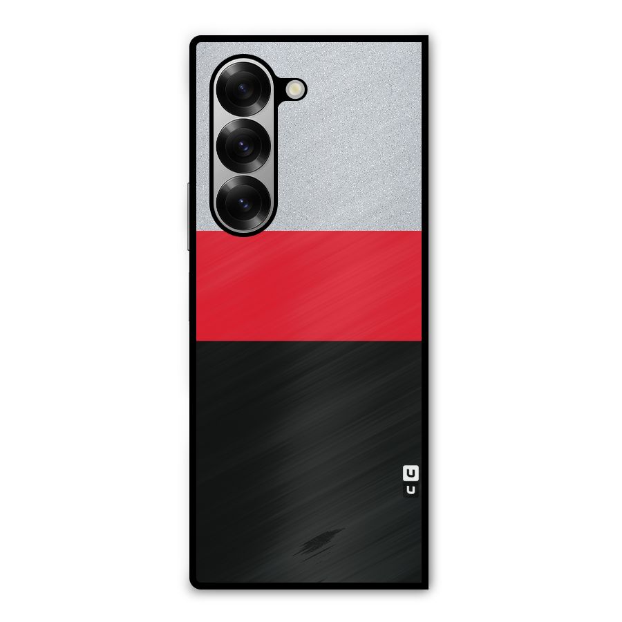 Cool Melange Stripe Metal Back Case for Galaxy Z Fold6