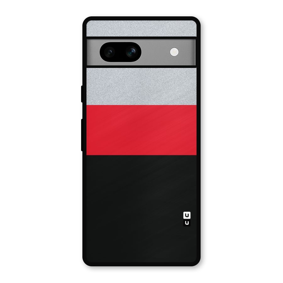 Cool Melange Stripe Metal Back Case for Google Pixel 7a